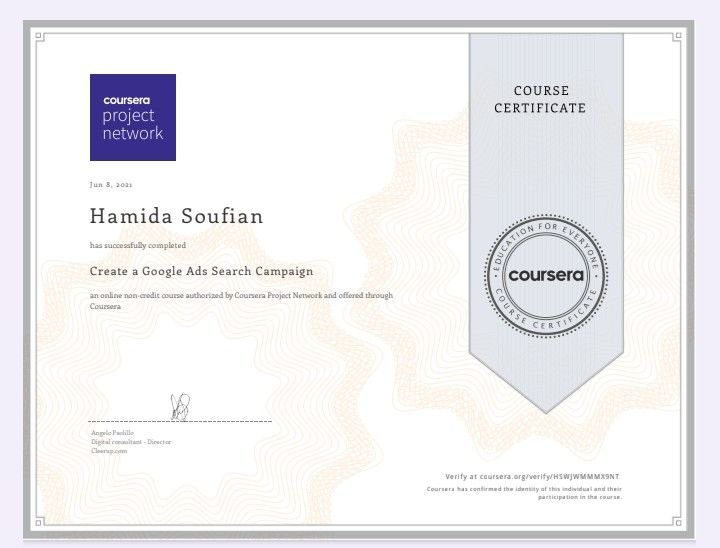 Google Ads certificate